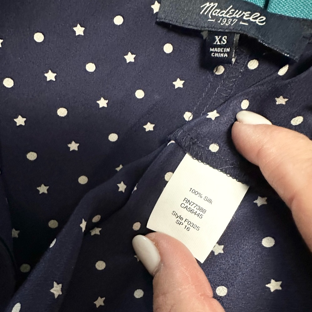 Madewell Star Scatter Silk Sleeveless Top - Picture 14 of 14